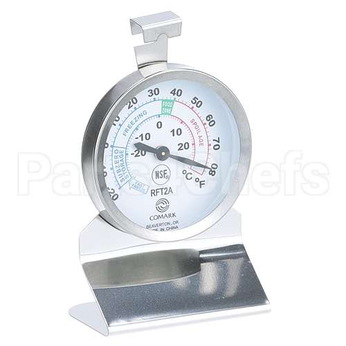 RFT2A Compatible Comark Refrigeration Thermomete 2.25 X 2.25", -20 To 80F
