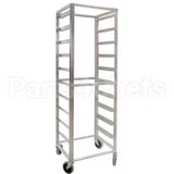 RK69-10 Compatible Lockwood Cart, Rack, 69"H, 20 Adj Runners