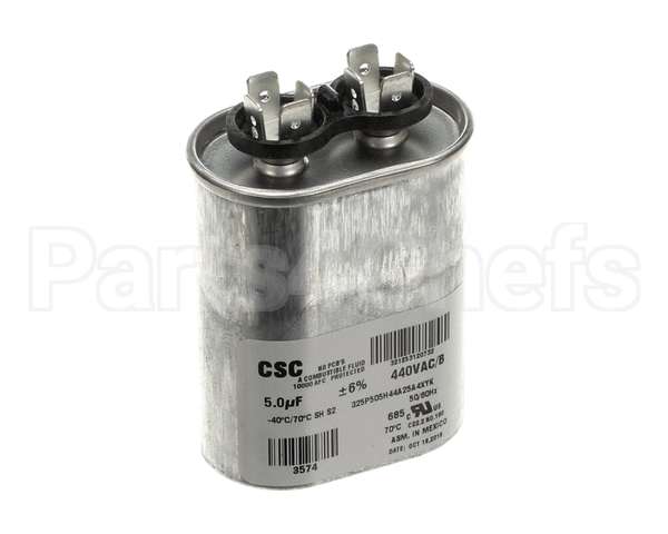 S1-02420062700 York Single Run Capacitor, 5Mfd,440V,Flat