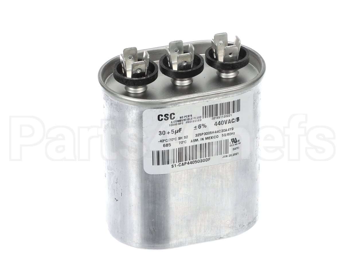 S1-CAP4405030DF York Capacitor,Run Dual,30/5Mfd,440V,Flat