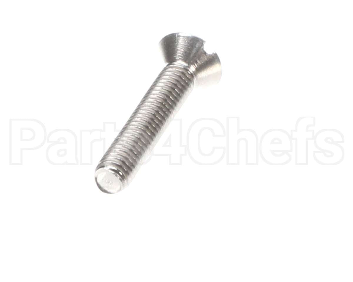 S503 Edlund Screw, 10-32 X 1 S/S Fh Slotte
