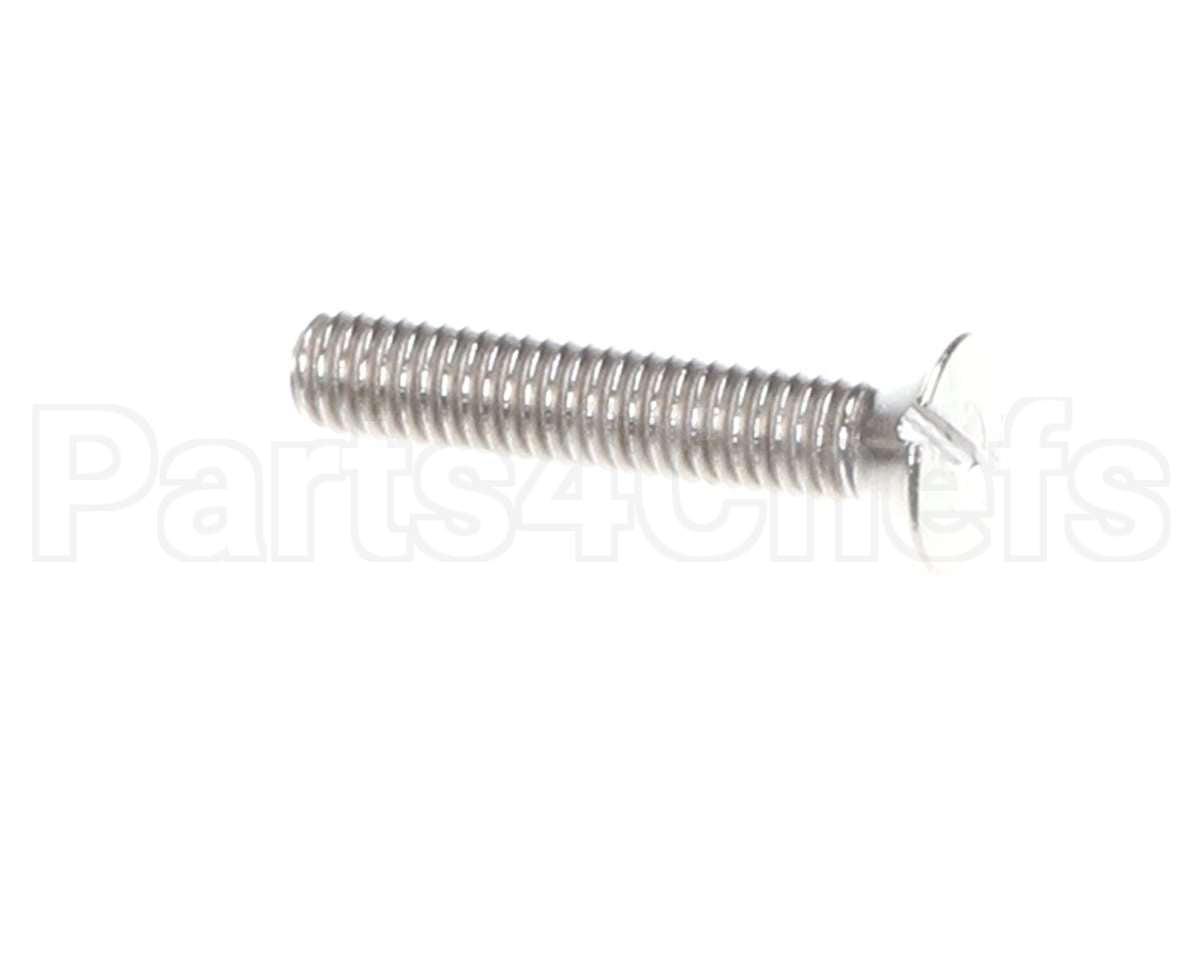 S503 Edlund Screw, 10-32 X 1 S/S Fh Slotte