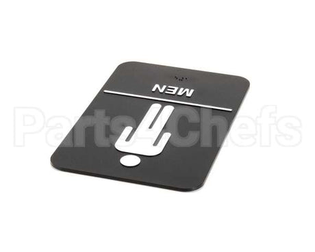 S69B-6BK Update International Braille Plastic Sign 6X9 - Men