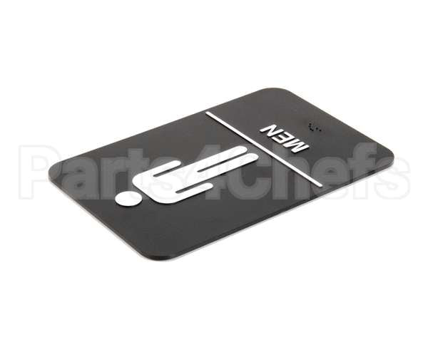 S69B-6BK Update International Braille Plastic Sign 6X9 - Men