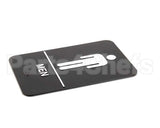 S69B-6BK Update International Braille Plastic Sign 6X9 - Men