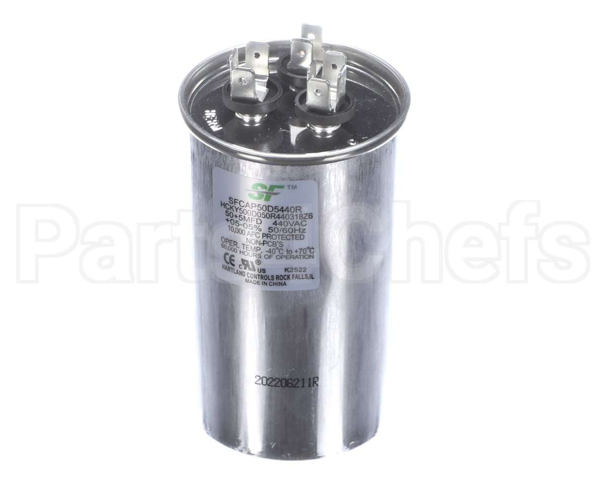 SFCAP50D5440R Trane Capacitor; 50+5Mfd 370/440V Round Run Ca