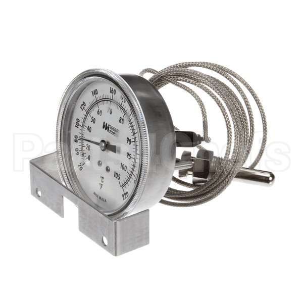 SOP65-6105 Compatible Stero Temp Gauge 3 1/2 Dial 10Ft Lg