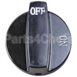 SOU1-2738 Compatible Southbend Knob, Black 2 Inch Dia Off-On