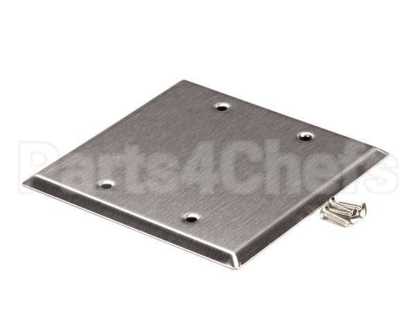 SS23 Hubbell Lighting Wall Plate Ss Two Gang Blank