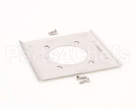 SS703 Hubbell Lighting Cover 2 Gang 2.156" Hole Ss