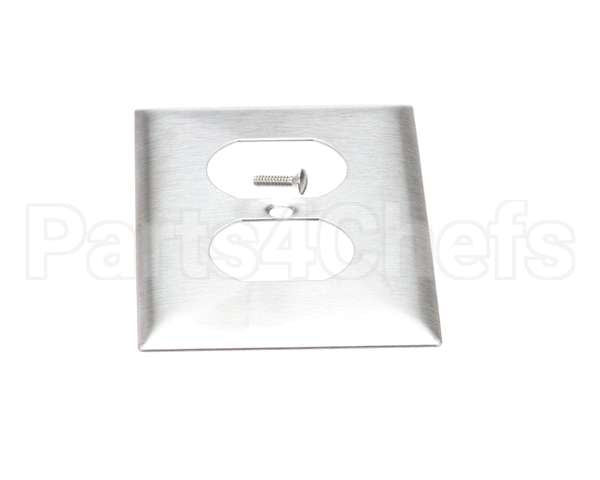 SS8 Hubbell Lighting Wall Plate Ss 1 Gang Dup Recpt