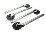 SU-25S Advance Tabco Caster, 5 Set 4 Locking