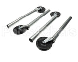 SU-25S Advance Tabco Caster, 5 Set 4 Locking