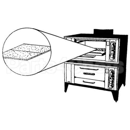 T1116Y Compatible Bakers Pride Baking Deck 1" X 25 -1/4" X 29-3/4"