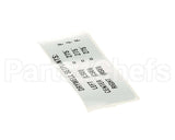 TBP00149 Delfield Label,Drywell Setpoints