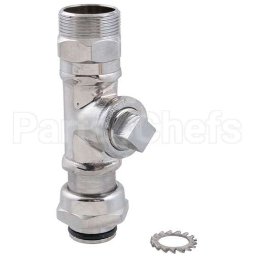 TEE-EZK Compatible TS Brass Tee, Swivel, Ez Install, Chrome