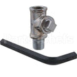 TEE-RGD Compatible TS Brass Tee, Rigid, Chrome, Leadfree