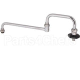 TS178A Compatible TS Brass Spout, 18"Dbl, W/Nzzle, Leadfree
