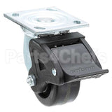 ULTR28015 Compatible Ultrafryer Caster, Plate(4", W/Brk)