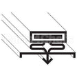 ULTR41155 Compatible Ultrafryer Gasket, Door, 15-5/8"X26-7/8"