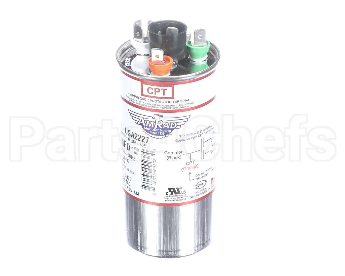 USA2227 Trane Capacitor; 35/5Mfd 370/440V Rnd Usa Made