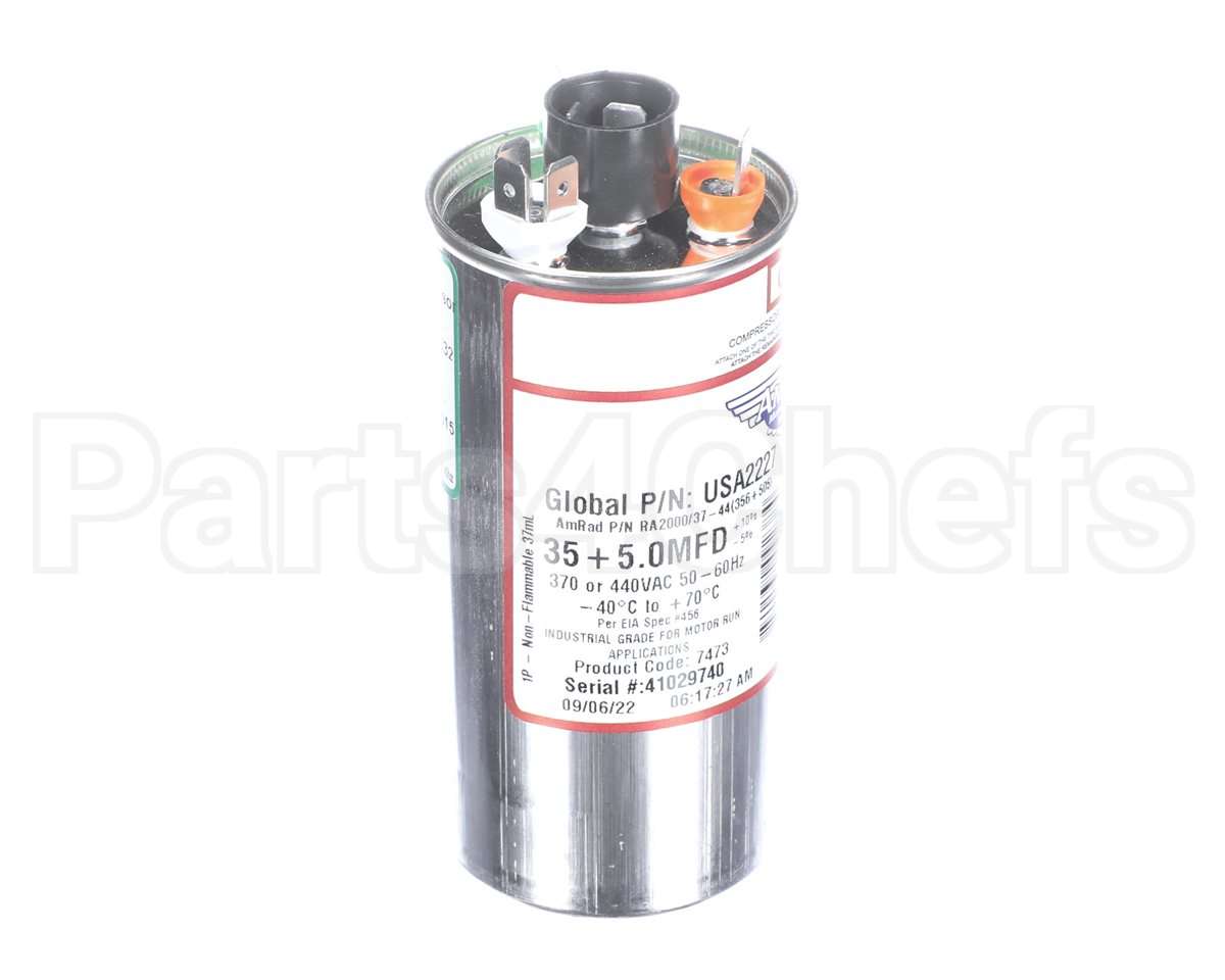 USA2227 Trane Capacitor; 35/5Mfd 370/440V Rnd Usa Made
