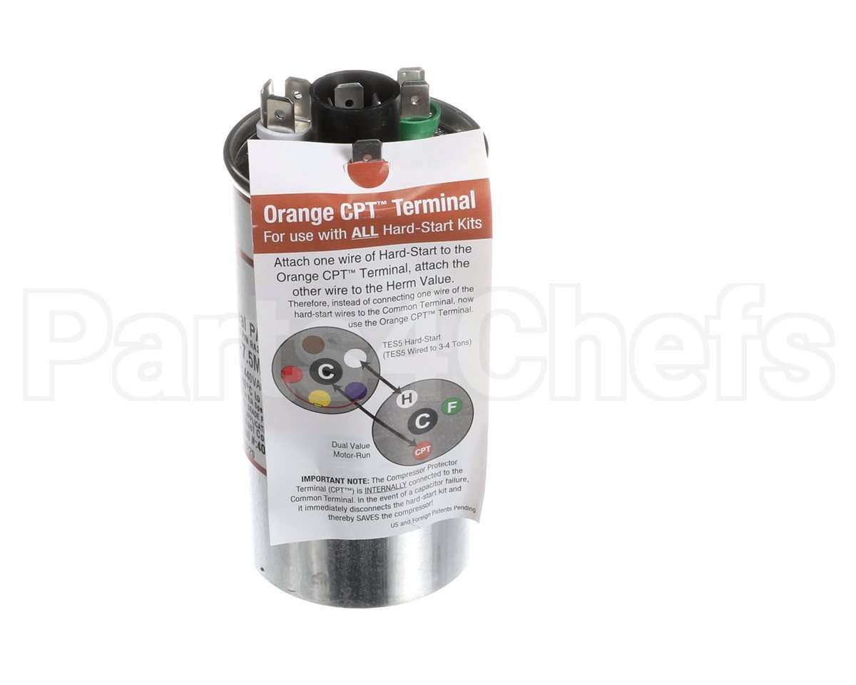 USA2232 Trane Capacitor; 40/7.5Mfd 370/440V Rd Usa Mad