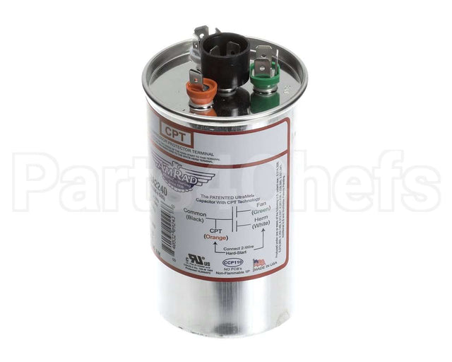USA2240 Trane Capacitor; 55/5Mfd 370/440V Rnd Usa Made
