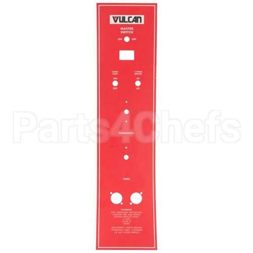 VH00-360881-00001 Compatible Vulcan Panel Overlay