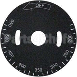 VH498037A Compatible Vulcan Plate, Temp Dial, 200-550F