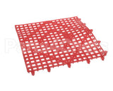 VM5280RD San Jamar Versa-Mat 1'X1' Bar Mat, Red C&C