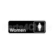 VOL4516 Compatible Vollrath Sign, Women(Black, 3X9")