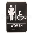 VOL5630 Compatible Vollrath Sign Women 6X9 Braile