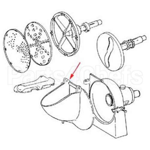 VS99D Compatible Hobart Door Shredder Attach