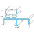 VT50359405 Compatible Victory Door Gasket