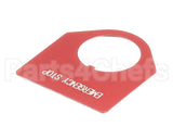 VTS7180 Biro Legend Plate, Emergency Stop, Red