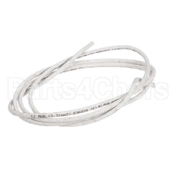 W0025 Compatible BKI Wire, #12 White Hi Temp Resis