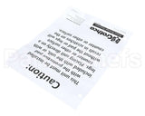 W0600073 Grindmaster Cecilware Sheet, Caution Rubber Mat