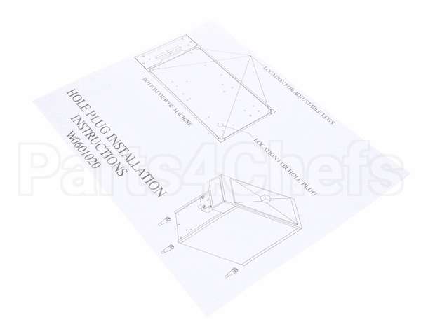 W0601020 Grindmaster Cecilware Installation Sheet,Hole Plug