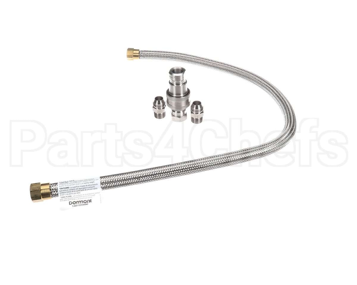 W75B2Q48 Dormont Hi-Psi Water Connector, 3/4 Dia., 48 L,