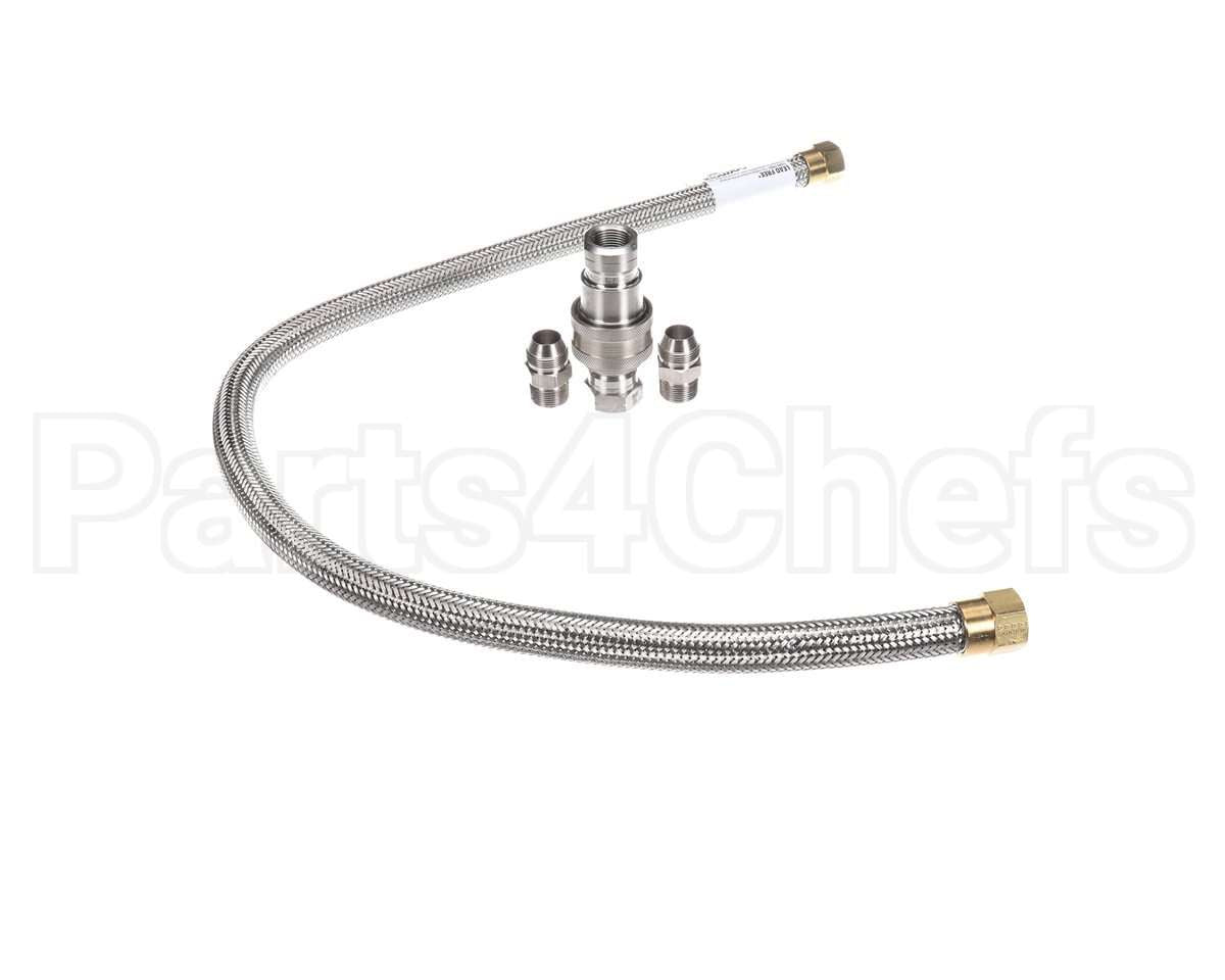 W75B2Q48 Dormont Hi-Psi Water Connector, 3/4 Dia., 48 L,