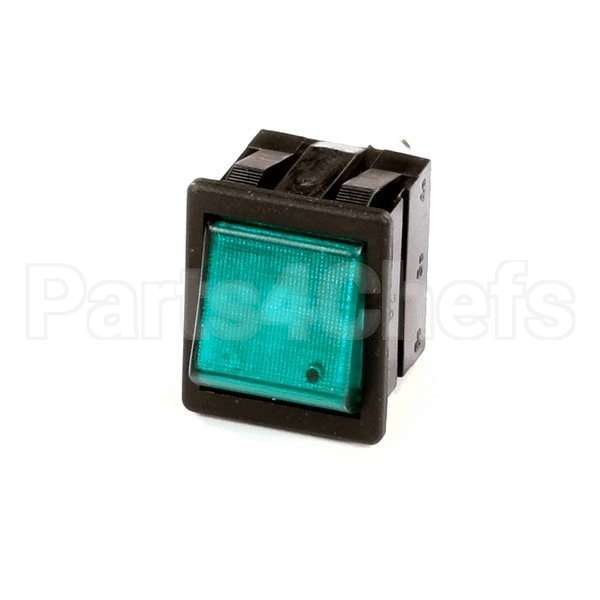 WC-113R Compatible Curtis Switch, Brew (Green) 120V Neon