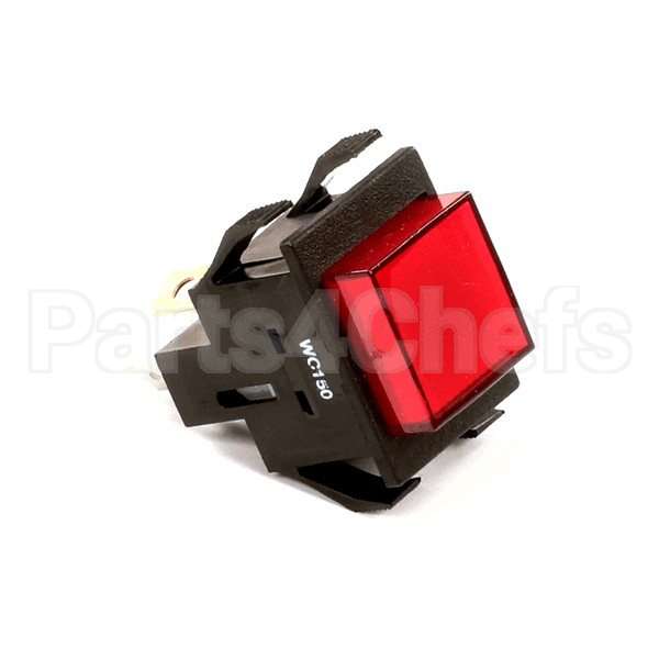 WC-150 Compatible Curtis Switch, Pushbutton (Red) 120V