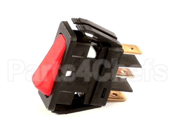 WC-166 Wilbur Curtis Switch, Warmer (Red) 250V Neon
