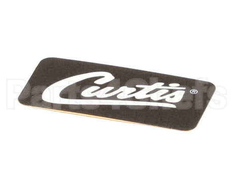 WC-38198 Wilbur Curtis Label, Cover-Up Black W/Curtis