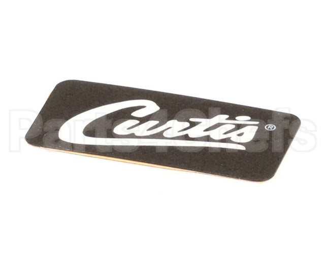 WC-38198 Wilbur Curtis Label, Cover-Up Black W/Curtis