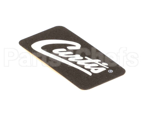 WC-38198 Wilbur Curtis Label, Cover-Up Black W/Curtis