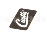 WC-38198 Wilbur Curtis Label, Cover-Up Black W/Curtis