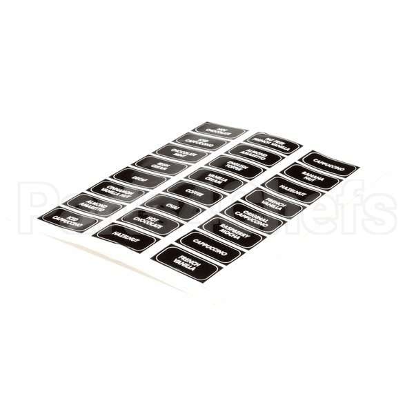 WC-39350-02 Compatible Curtis Label, Panel Flavor Pcgts Curt