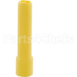 WCCA-1037-3Y Compatible Curtis Tube, Extension, 3"L, Yellow